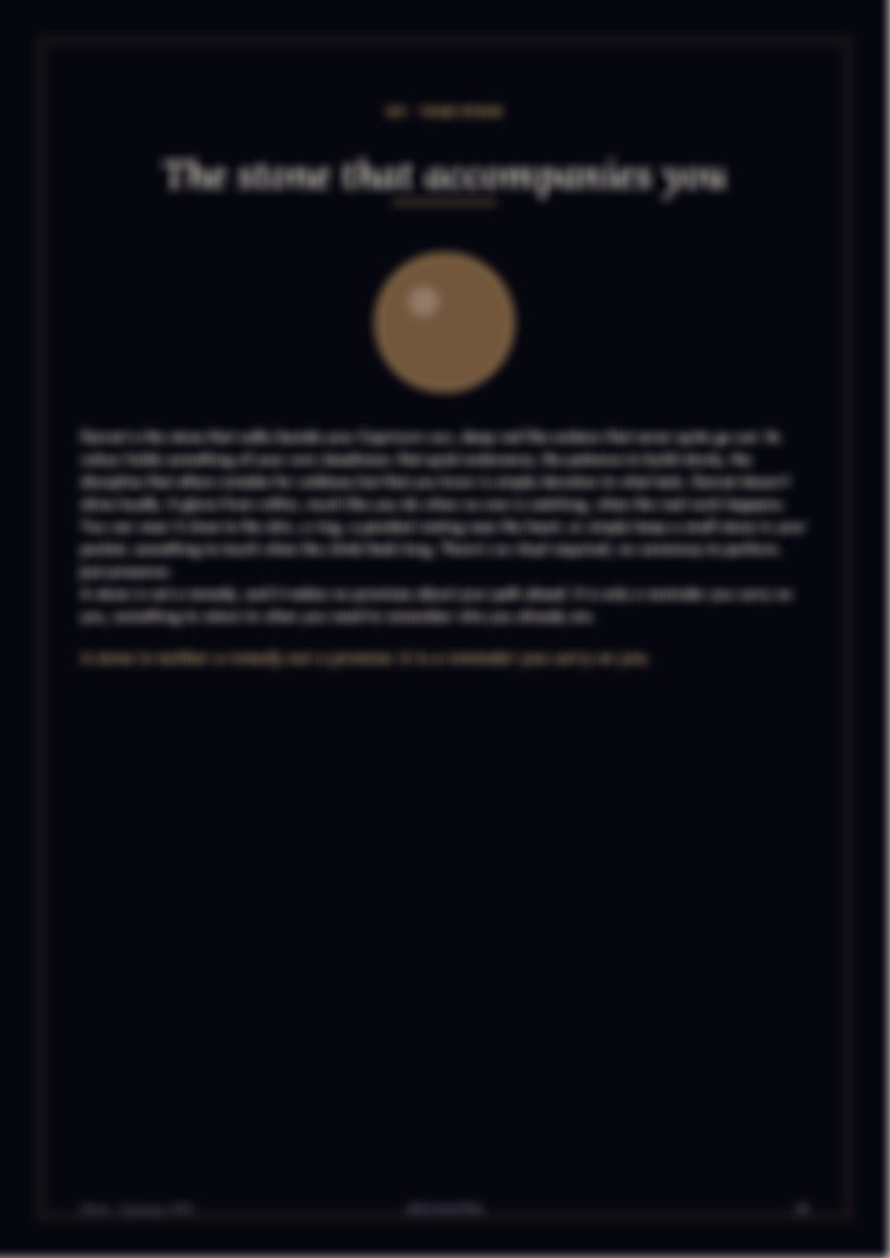 Page of the complete birth chart (preview)