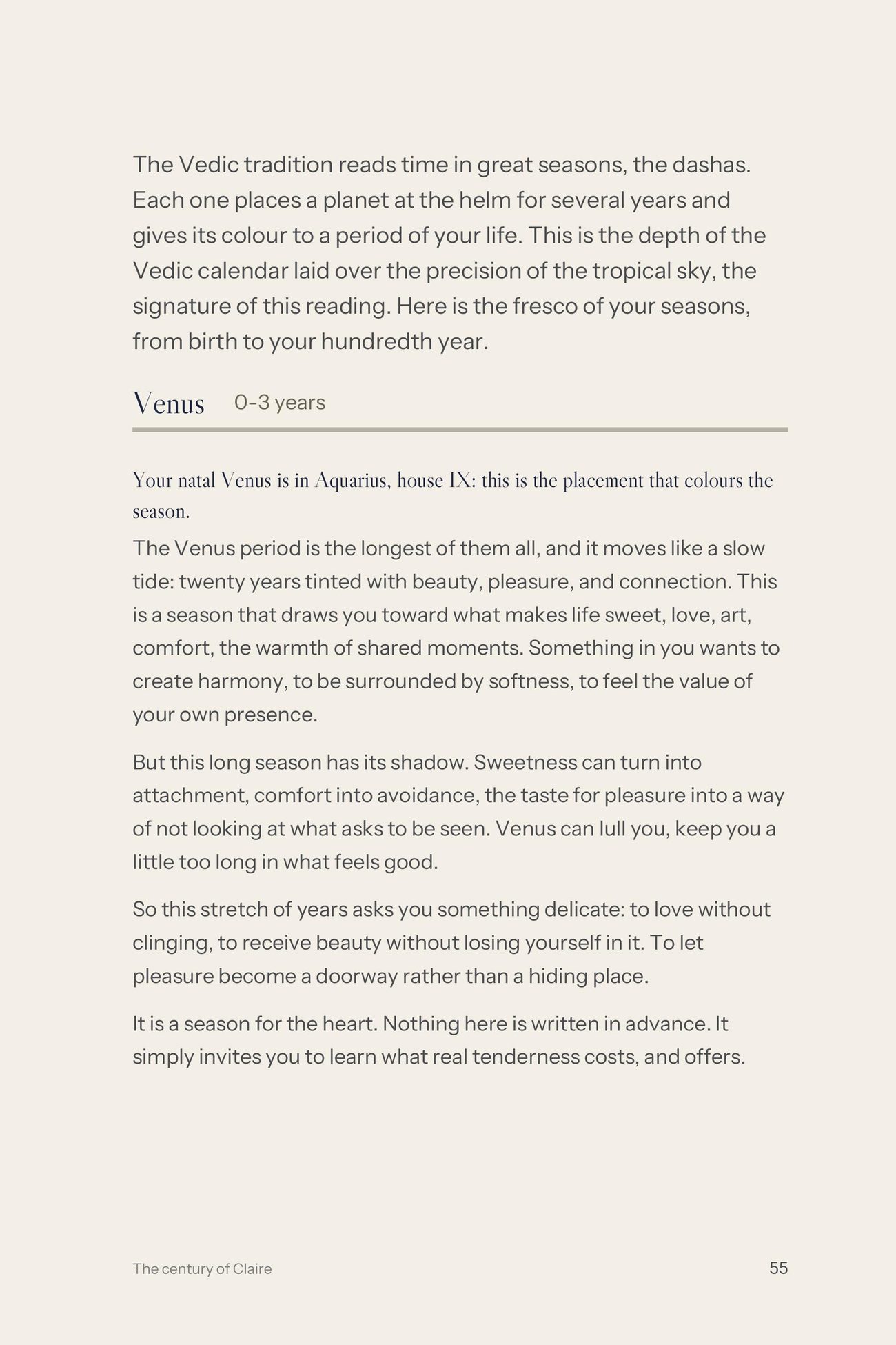 Astrology book page