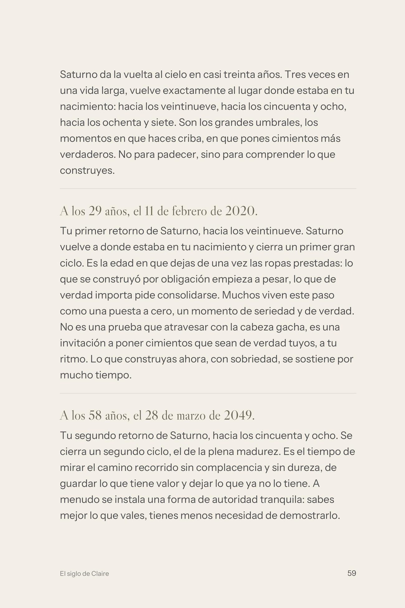 Página del libro astral