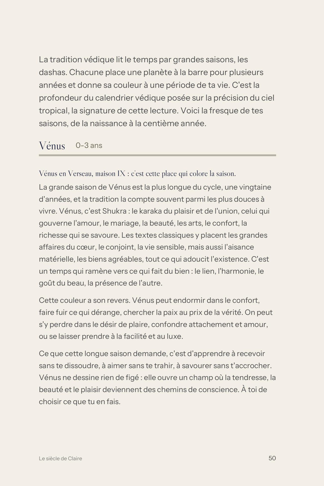 Page du livre astral