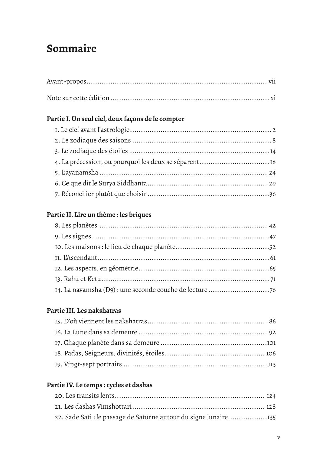 Sommaire de Lire le ciel